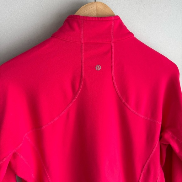 Lululemon Full Zip Athletic Jacket Sz M/L Bright Pink Stretch Yoga Gym Define - Picture 8 of 11